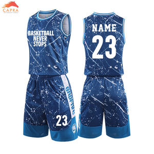 Молодежная быстросохнущая Баскетбольная Униформа для взрослых, удобная командная Баскетбольная Униформа с индивидуальным логотипом - Product Image 4