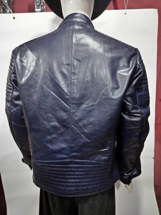 Men's Leather Jacket Business Gentleman Stand-up Collar Zipper Jacket