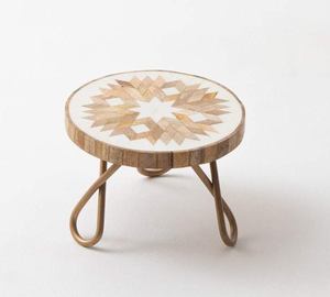 Wholesale <b>Marble</b> Texture Wooden Serving Tray Natural Iron <b>Stand</b> Gold Metal Frame New Ins <b>Cake</b> Fruit Dessert Snack Ins Decor - Product Image 2