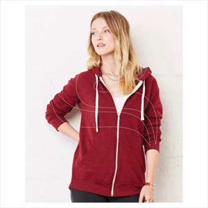 Sudaderas personalizadas de moda para mujer, sudaderas de lana de manga larga con servicio OEM, sudaderas con cremallera para damas. - Product Image 5
