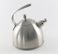 Fabrication de chauffe-eau non électrique en acier inoxydable de 2,5 L, théière, sifflet de comptoir, bouilloire à thé