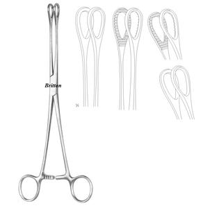 Forster 25 cm Pince éponge à source manuelle de haute qualité Forme ovale Instrument chirurgical durable et pratique - Product Image 1