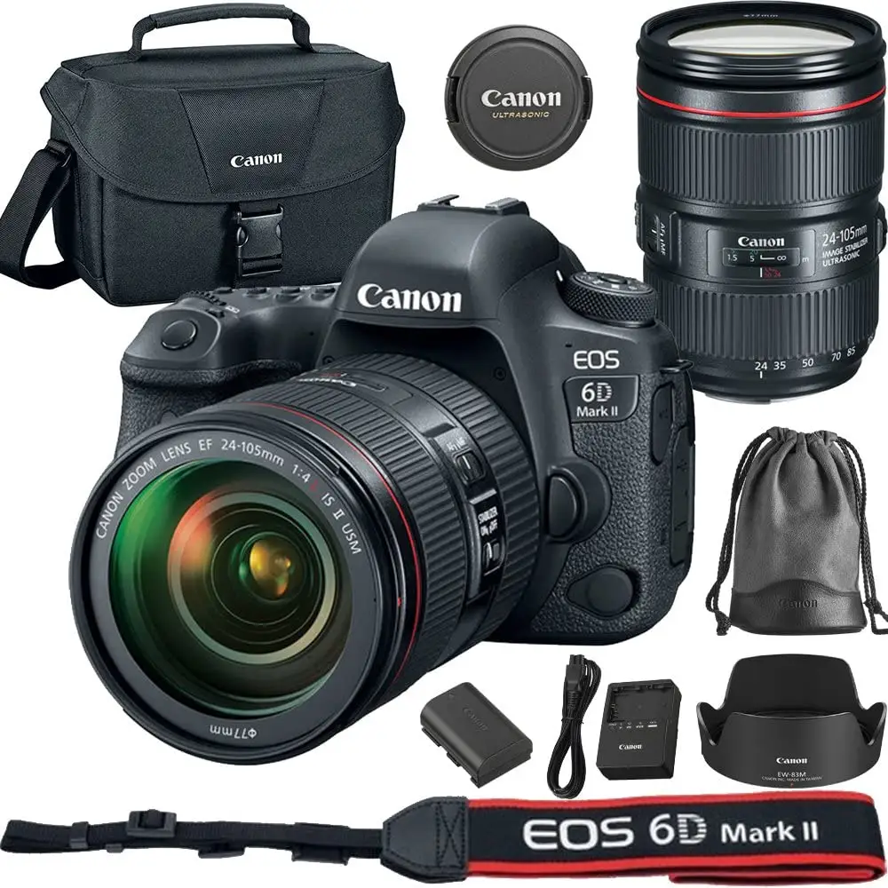 Canon E.o.s 6D Mark Ii Dslr <span class=keywords><strong>Camera</strong></span> Met Ef 24-105Mm Usm Lens-Wifi Enabled