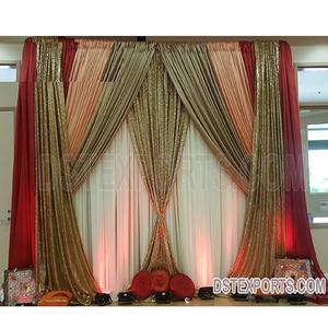 Telón de Fondo Brillante para Decoración de Bodas, Telones de Fondo Brillantes Exclusivos, Cortinas para Bodas, Telones de Fondo para Escenarios de Bodas, Cortinas, Canadá - Product Image 1