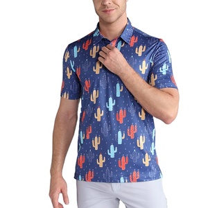 OEM logotipo personalizado hombres Golf deportes para camisas que absorbe la humedad secado rápido transpirable botón sólido patrón sublimación Jersey 100% - Product Image 1