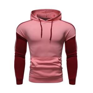 Sweat à capuche pour homme 100% coton avec logo personnalisé col montant et motif solide pour l'hiver vente en gros - Product Image 3