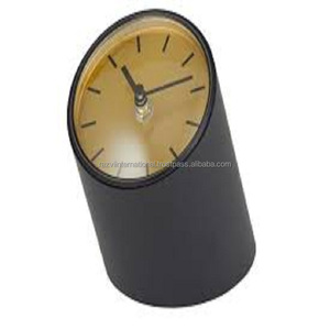 Hiện đại mạ Vàng <span class=keywords><strong>Apple</strong></span> <span class=keywords><strong>Shape</strong></span> kim loại bàn đồng hồ thạch anh kim hiển thị bảng đồng hồ - Product Image 2