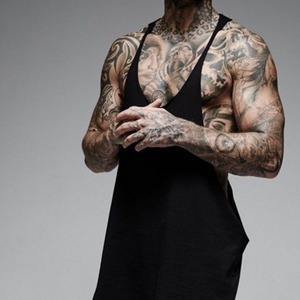 Wholesale Reversible Mesh Tank Top Blank <b>Stringer</b> <b>Vest</b> Two Tone Gym Singlet For <b>Mens</b> - Product Image 5