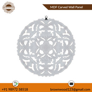 Panel de pared decorativo tallado MDF sostenible de diseño único, de bajo precio Mandala, decoración de pared de madera, forma de caja de embalaje 3D para el hogar - Product Image 2