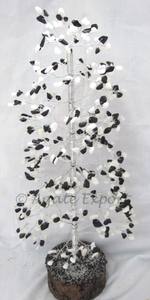 Ágata negro-blanco ágata 500 Pcs gemas árbol - Product Image 2