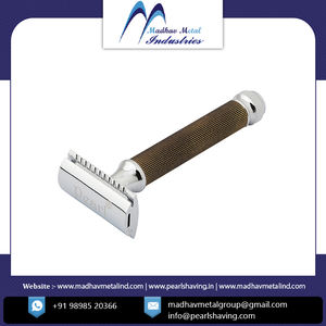 2021 maquinilla de afeitar de seguridad clásica personalizada de alta calidad tradicional con soporte de doble filo maquinilla de afeitar de seguridad con soporte para hombres - Product Image 6