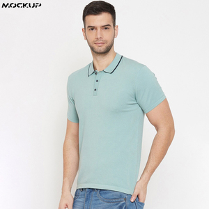 Top 100% algodón orgánico Jersey antiarrugas de talla grande Golf para hombres para camisas OEM personalizable alta calidad gran oferta - Product Image 6