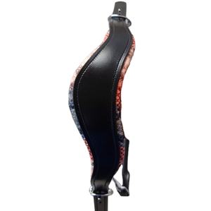 Cuello de cabeza ecuestre de alta calidad, cuello HALTER con canal vacío en la nariz y mejilla, pieza con relleno con estampado de serpiente - Product Image 1