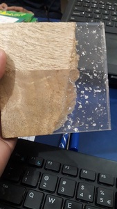 Dessous de verre en bois fait à la main de conception unique Dessous de verre en bois de manguier en résine époxy artisanale de qualité - Product Image 5