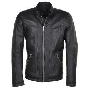 Chaqueta de cuero Pu para hombre, chaqueta de cuero de buena calidad, pro calidad, para invierno, precio barato de fábrica - Product Image 1