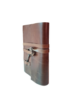 Journal en cuir véritable fait main avec serrure à clé vintage |   Carnet de voyage rustique |   Carnet de croquis rechargeable, cadeau