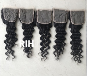 Vente en gros cuticule brute alignée 100 cheveux humains vierges Remy vison cheveux brésiliens Loose Deep 3 lots avec Lace Closure Hair - Product Image 3