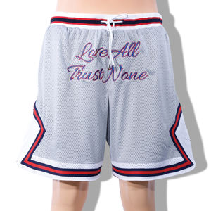 Pantalones cortos Retro de baloncesto para hombre, Shorts de malla de diseño liso, colección deportiva con personalización OEM ODM, 2022, 100% - Product Image 1