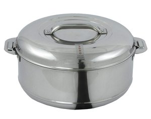 Juego de 3 piezas de olla caliente india de acero inoxidable, conjunto de pared doble, olla de comida aislada, cazuela de diseño - Product Image 4