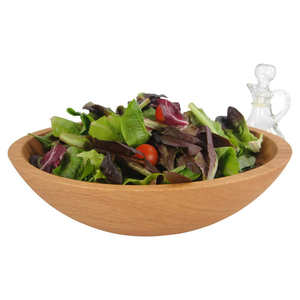 Bol à salade en bois de haute qualité, pour serveur, grand bol à salade en bois d'acacia pour les soldes, vaisselle de table 1 pièce - Product Image 6