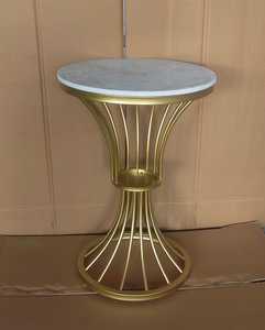 Handmade Modern Set of 2 Marble Top <b>Square</b> Coffee <b>Tables</b> Nesting Living Room Furniture with Home Office <b>Bar</b> Decorative Features - Product Image 6