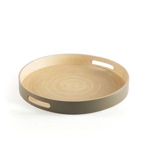 Plateaux de service en bambou boucles, 5 plateaux de haute qualité les meilleurs ventes pour restaurants, plateaux en bambou faits à la main - Product Image 2