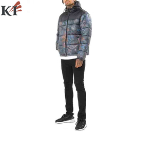 Doudoune Écologique Réversible Respirante Coupe-Vent 100% Soie Épaisse avec Rembourrage en Coton, Col Montant, Entièrement Imprimée, Personnalisable sur le Devant - Product Image 2