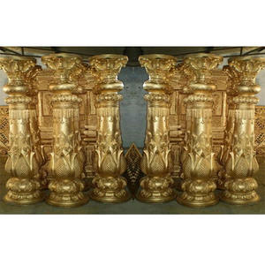 La última boda FRP pilares para decoración de loto tallada FRP pilares glamorosa boda de FRP pilares para pasarela - Product Image 1