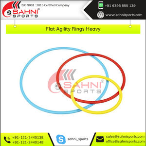 Anillos de agilidad planos moldeados de plástico pesado de alta calidad de exportación, equipo de entrenamiento de fútbol de alta calidad - Product Image 6
