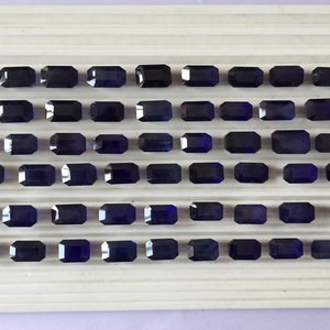 พลอยแซฟไฟร์สีน้ำเงินธรรมชาติเกรด AAA พลอยมรกตตัดด้วยใบรับรอง IGI เครื่องประดับผ่านการรับรองความร้อนเครื่องประดับอัญมณีหลวม - Product Image 4