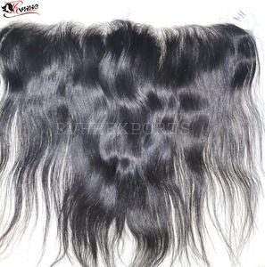 100% naturel non transformé vierge indien Remy extension de cheveux dentelle frontale vendeur de cheveux avec vague Style matière première tissage de cheveux - Product Image 3