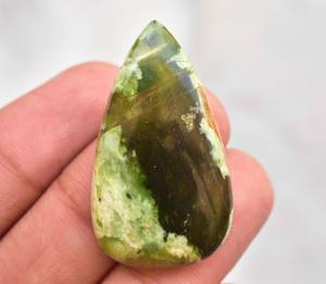 โครเมี่ยมหิน Chalcedony Cabochon,โครเมี่ยมหินโมรากึ่งมีค่าสีเขียวโครเมี่ยมหินหลวม - Product Image 4