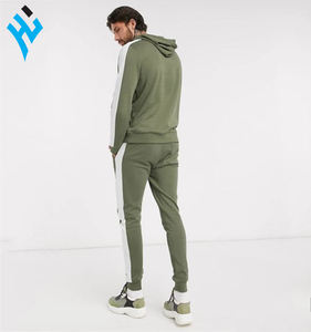 Sudadera con capucha para hombre, ropa deportiva masculina con logotipo personalizado, jersey de chándal colorido de 2 piezas a la moda, venta al por mayor - Product Image 3