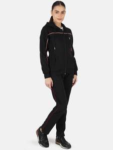 Sudaderas con capucha personalizadas para mujer y conjuntos de Jogger logotipo sólido francés Terry Sweatsuit Unisex suelta algodón polar acanalado Unisex chándales con capucha - Product Image 2