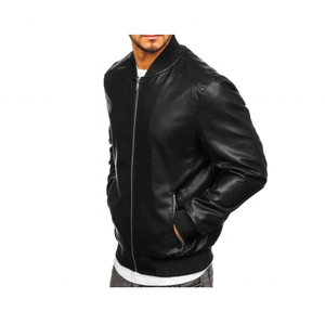 Chaquetas Bomber de Invierno de Lujo, Más Vendidas, con Cuello Alto, Hechas con Piel de Vaca para Hombre - Product Image 4