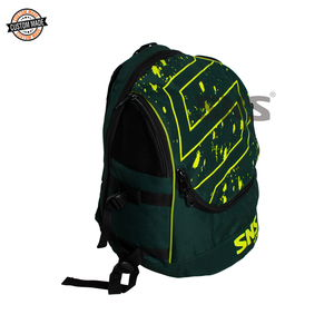 New Arrival Bottle <b>Green</b> Polyester Strong Build Sports Backpack with Heavy Duty Zips & Hockey <b>Stick</b> Holder SNS COMPACT - Product Image 1