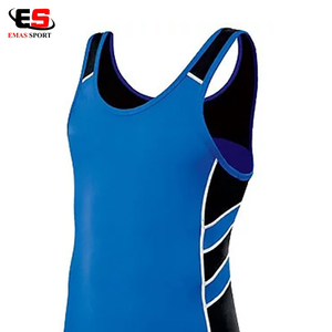 Chaleco de Halterofilia y Singletes de Lucha Libre Hechos a Medida, 100% Poliéster, Alta Calidad, Estilo Unisex Moderno 2024, Colores y Logotipo Personalizados - Product Image 6
