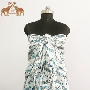 Sarong personnalisées, bloc à main en coton, paréos imprimés, collection d'été, vente en gros, pièces - Product Image 5