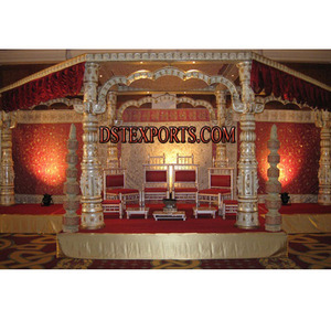 Mandap para Bodas Indias, Personalizable, Estilo Sureño Indio, Decoración Tradicional para Bodas Indias, Evento en Australia - Product Image 1
