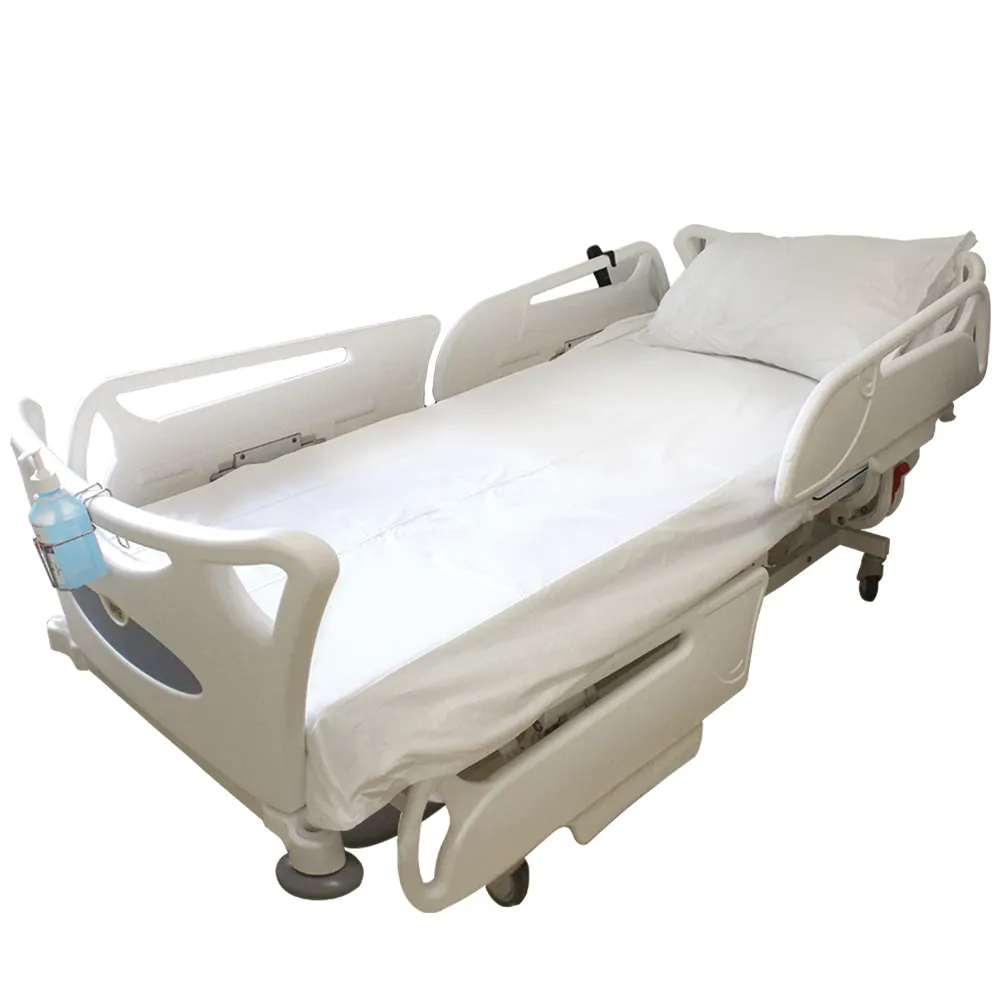 Disposable Bed Sheets & Pillowcase set kit for Hospital Medical Center Clinic Hotel Travel - Size: cm 140x240 & 60x80 - White
