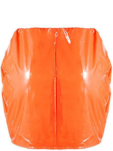 Jupes en cuir respirant de haute qualité pour femmes avec volants, broderies, plumes et design décontracté - Product Image 2