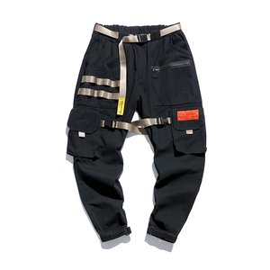 Pantalones de chándal para hombre, pantalón de chándal cónico con paneles ajustados, entrenamiento personalizado, para correr, con bolsillos y cremallera - Product Image 5
