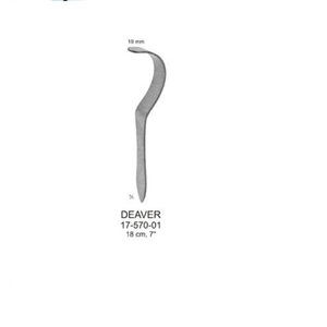 Deaver pulmones Retractor 18cm - Product Image 1