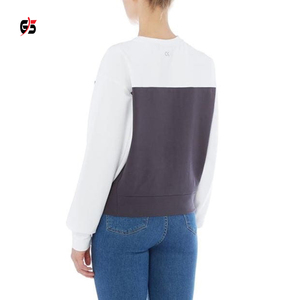 Dernières pulls pour femmes 2025 sweat col arrondi multicolore conception personnalisée coton polaire col rond pulls lourds - Product Image 3