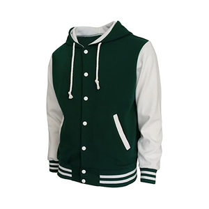Veste Letterman personnalisée, isolante, résistante au vent, extérieur en mélange de laine, streetwear pour équipes universitaires. - Product Image 2