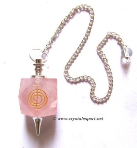 Quartz Rose Choko Reiki Pendule à Bas Prix | Acheter Quartz Rose Choko Reiki Pendule - Product Image 1