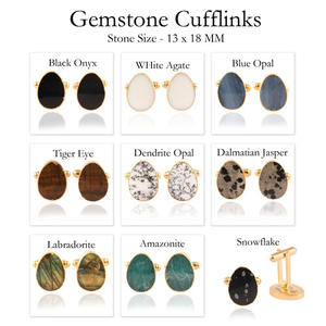 Bouton de manchette en pierre gemme pour hommes, accessoire de luxe plaqué or, labradorite naturelle, bouton de manchette, chemise style promotion, cadeau - Product Image 2