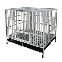 Heavy Duty Open Top Pet Cage, Strong Metal Kennel