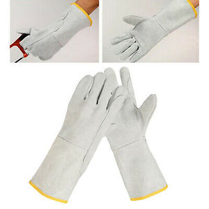 Haute qualité XL imperméable en cuir fendu gants de sécurité plein grain résistant à la chaleur Anti-coupure Mig Protection de soudage en gros - Product Image 3