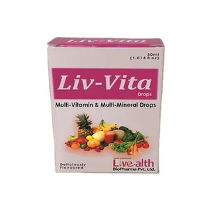 New Deliciously Flavored Multi-Vitamin and Multi Mineral Drops Liv-Vita at Best Price